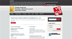 Desktop Screenshot of collegio.geometri.ao.it