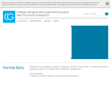 Tablet Screenshot of collegio.geometri.bz.it