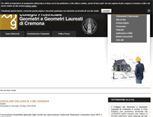 Tablet Screenshot of collegio.geometri.cr.it