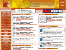 Tablet Screenshot of collegio.geometri.bg.it