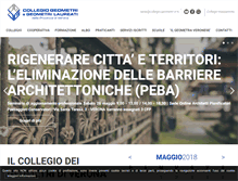 Tablet Screenshot of collegio.geometri.vr.it